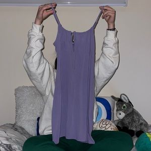 purple summer dress